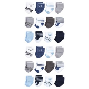 Hudson Baby Cotton Rich Baby Terry Socks 24-Pack - 1 of 3