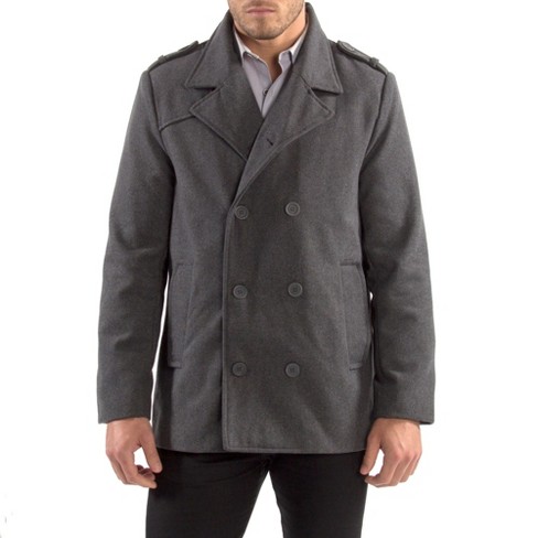 FJackets Men's Double Breasted Wool Coat