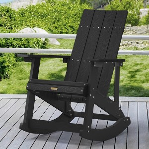 Arceso All-Weather HDPS Adirondack Rocking Chair, High Back Outdoor Porch Rocker for Patio, Garden, Backyard & Indoor Use - 1 of 3