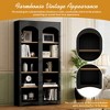 TIRAMISUBEST Farmhouse 5-Tier Bookshelf Set of 2,72"H Adjustable Shelves Storage Cabinet - 3 of 4