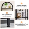 Bookshelf, Arched Bookshelf 4 /5Tier Bookcase, Industrial Open Book Shelves for Living Room, Modern Freestanding - 4 of 4