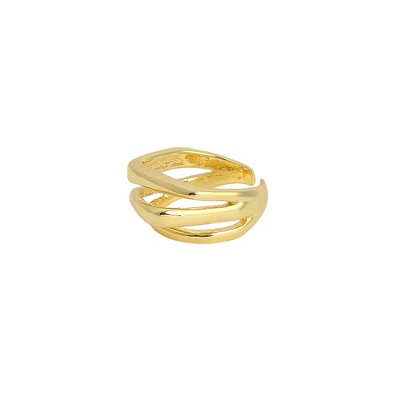 SOHI Women's California Gold The Baroque Statement Ring