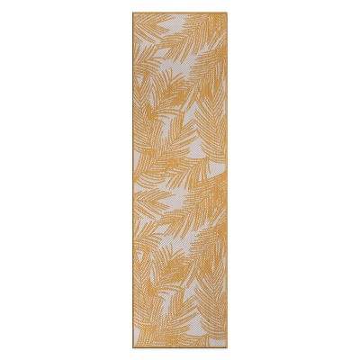 World Rug Gallery Contemporary Distressed Leaves Textured Flat Weave Indoor/Outdoor Area Rug