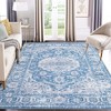 Vintage Distressed Boho Rug Living Room Rug Washable Rug Oriental Floral Medallion Carpet - 2 of 4