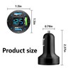 Itopfox 66W Super Fast Car Charger with USB PD&QC 3.0, Voltmeter & LED Lights, Universal Quick Charge for 12-24V Cigarette Lighter, iPhone, iPad, S22 - 2 of 4