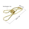 Unique Bargains Wire Hollow Out Clips Metal Prevent Tearing Pages Home Office Paper Clip 100 Pcs - 2 of 4