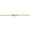 Black Bow Jewelry 0.9mm 14k Yellow Gold Solid Round Snake Chain Necklace - 4 of 4