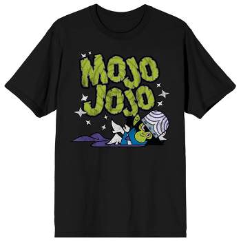 Powerpuff Girls Mojo Jojo Crew Neck Short Sleeve Black Men's T-shirt-Medium