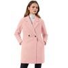 INSPIRE CHIC Women's Notched Lapel Double Breasted Raglan Sleeve Winter Coat - 2 of 4