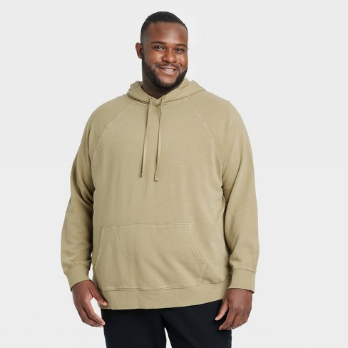 Men's Big u0026 Tall French Terry Fleece Hoodie - Goodfellow u0026 Co™ Dark Green  5xlt : Target