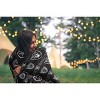 NFL Las Vegas Raiders Repeat Logo Wordmark Throw Blanket - 2 of 2