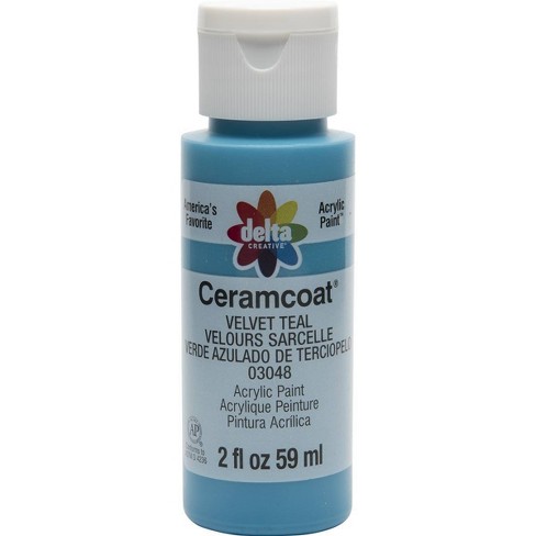 2 Fl Oz Acrylic Craft Paint Velvet Teal - Delta Ceramcoat : Target