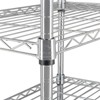 SEVOBAL Utility Storage Shelves Adjustable Steel Wire Rack Durable Design for Home and Commercial, Chrome, 24.4"*14.56"*10.62" - 4 of 4