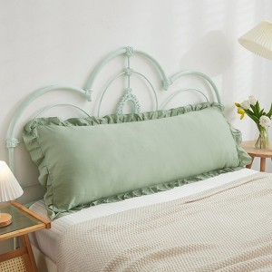 Ruffled Pillow Shams & Body Pillow Cover – Soft Wrinkle Resistant Bedding Collection Envelope Closure - 1 of 4