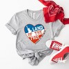 Simply Sage Market Women's Land Of The Free Heart Short Sleeve Graphic Tee - 3 of 4