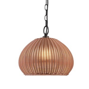 Rattan pendant light target sales