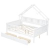 Whisen Wood Full Size House Platform Beds with LED - 4 of 4