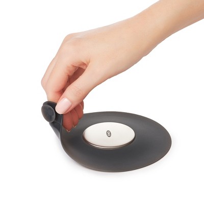 Gray Silicone and Stainless Steel Bathtub Drain Stopper