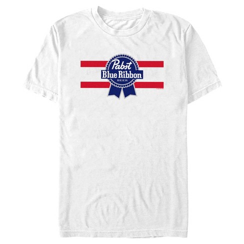 Men's Pabst Red Stripe Blue Ribbon T-Shirt - image 1 of 4