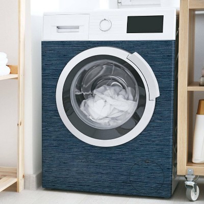 Navy Blue Grasscloth Peel and Stick Wallpaper Roll