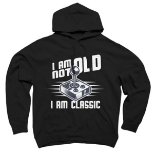 Adult Design By Humans I Am not Old I am Classic By nerdycorner Pullover Hoodie - 1 of 2