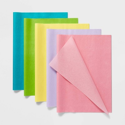 Bright Colors Banded Tissue - Spritz™: Multicolor Gift Packaging for Birthday & Easter, 20 Sheets, 16.5" x 24"