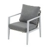 Mlmh & Kngwa 25.6"W Modern Silver Lounge Chair - 3 of 4