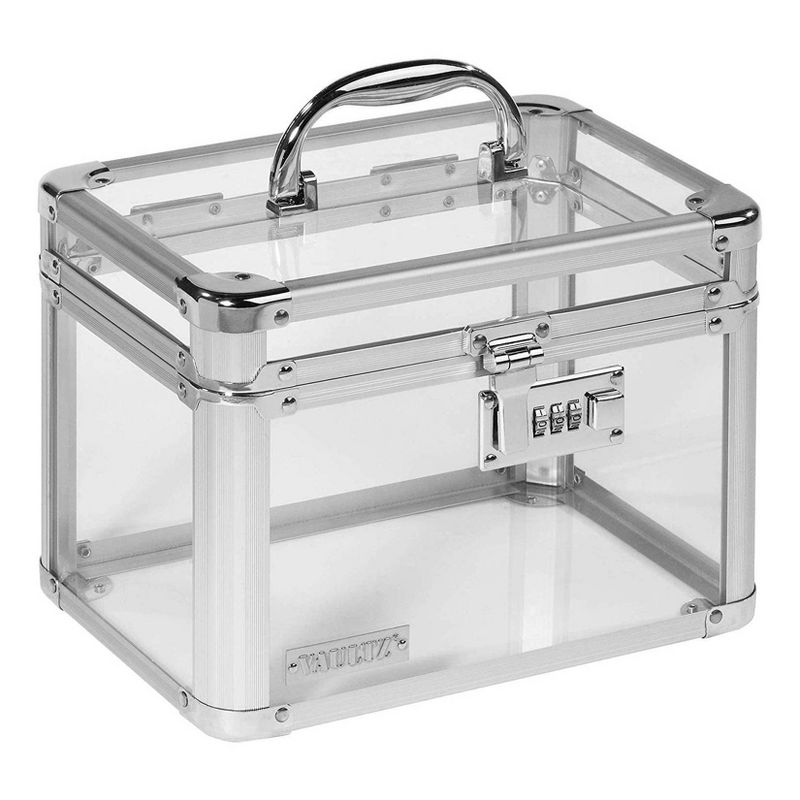 Vaultz Personal Storage Box with Combination Lock - Clear, 1 of 4