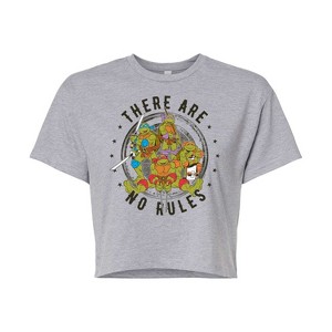 Women's - Teenage Mutant Ninja Turtles - There Are No Rules Cropped Graphic T-Shirt - 1 of 4