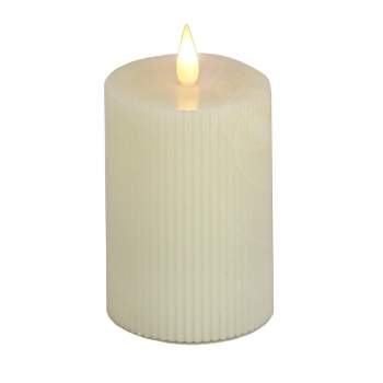 10" HGTV LED Real Motion Flameless Ivory Candle Warm White Light - National Tree Company