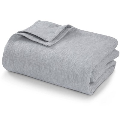 Tribeca Living Yarn Dyed Cotton Silk Oversized Blanket