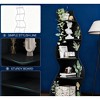Gulches 5-Tier Corner Shelf, Modern Wall Corner Bookshelf Organizer Bookcase for Bedroom Display - 4 of 4