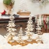 Primitives By Kathy 12.5 Inch Shimmering Tree Set Four Sizes Glittered Tree Sculptures - 2 of 3