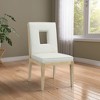 Meridian Furniture,Gwendolyn Vegan Leather Dining Side Chair, Set of 2 - 2 of 4