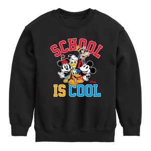Boys' - Disney - School Is Cool Graphic Long Sleeve Fleece Sweatshirt - 1 of 4