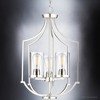 Urban Ambiance Luxury Contemporary Chandelier 26''H x 16.625''W,  Brushed Nickel Finish,  Mesa Collection, UHP4374 - 4 of 4