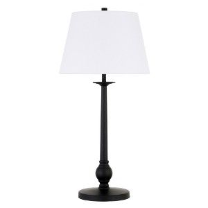 Hudson and Canal 28" Tall Table Lamp with Fabric Shade - 1 of 4