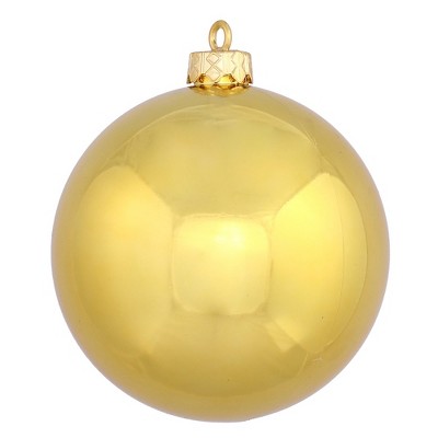 Vickerman 2.75" Shiny Drilled Shatterproof Christmas Ball Ornament - Gold