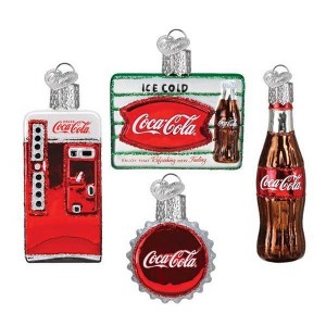 Old World Christmas 3.25 In Coca Cola Mini Diner Set Ice Cold Tree Ornaments - 1 of 3