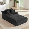 Dolonm 78.7" Oversized Corduroy Recliner, Modern Upholstered Sofa, Compressed Boneless Sofa bed,No Installation,for Living Room Bedroom - 4 of 4
