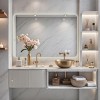 LED Bathroom Vanity Mirror with 3-Color Temperatures, Rectangular Anti-Fog Wall-Mounted Mirror for Bathroom – The Pop Home - 3 of 4