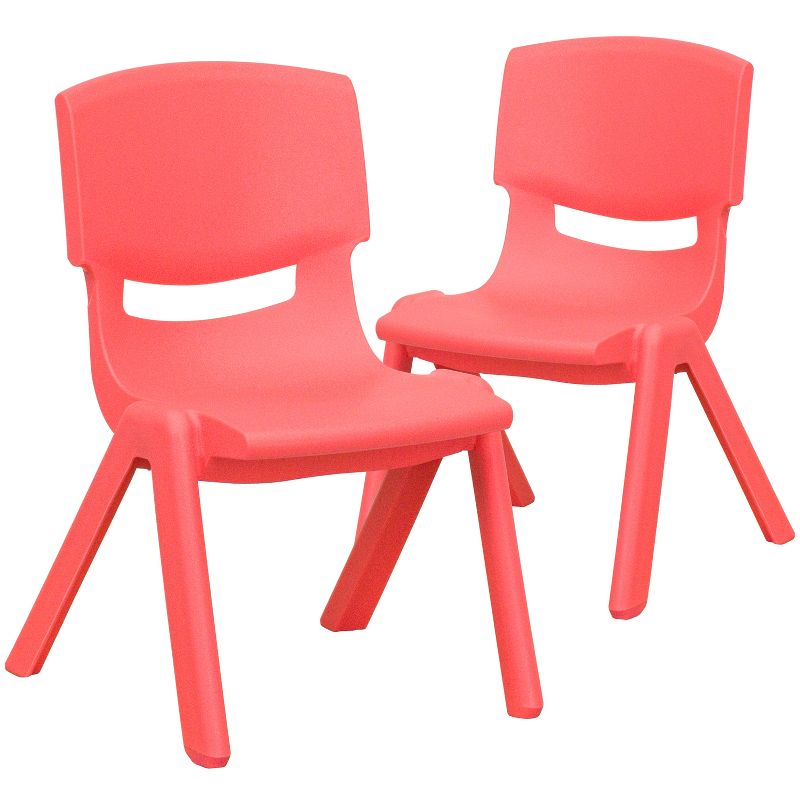 Flash Furniture 2 Pack Plastic Stackable School Chair with 10.5" Seat Height, 1 of 13