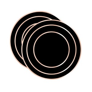 Dainty Home Marble Cork 15" Round  Placemats Set Of 2 - 1 of 3