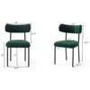 Vatros Dining Chairs Set of 2 Round Upholstered Dining Room Chairs, Orange - 3 of 4