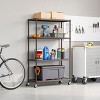 Seville Classics HOME 4-Tier Steel Shelving with Shelf Liners, 36" W x 14" D x 56.5" H - 4 of 4