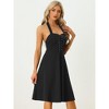 INSPIRE CHIC Women's Lace Up Sleeveless Sweetheart Neck Bustier Gothic Vintage Dress - 3 of 4