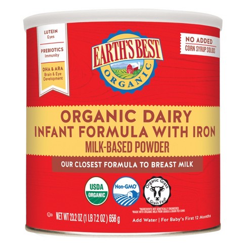 Earth S Best Organic Infant Formula With Iron Powder 23 2oz Target