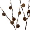 Northlight Lighted Pinecone Christmas Branch Bundle - 23" - Warm White LED - Set of 3 - 3 of 4