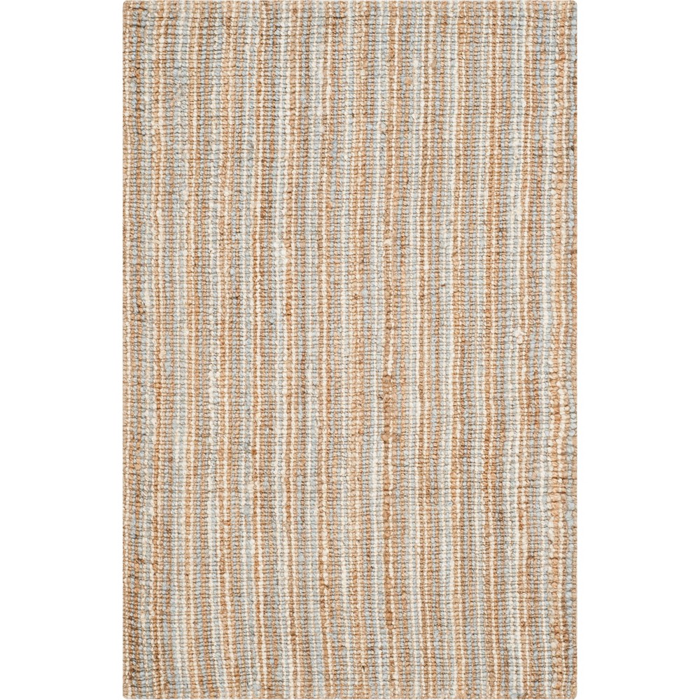 4'x6' Stripe Woven Area Rug Gray/Natural - Safavieh