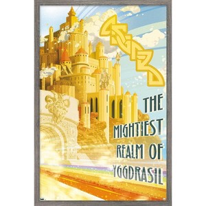 Trends International Marvel: Hero Lands - Asgard Framed Wall Poster Prints - 1 of 4